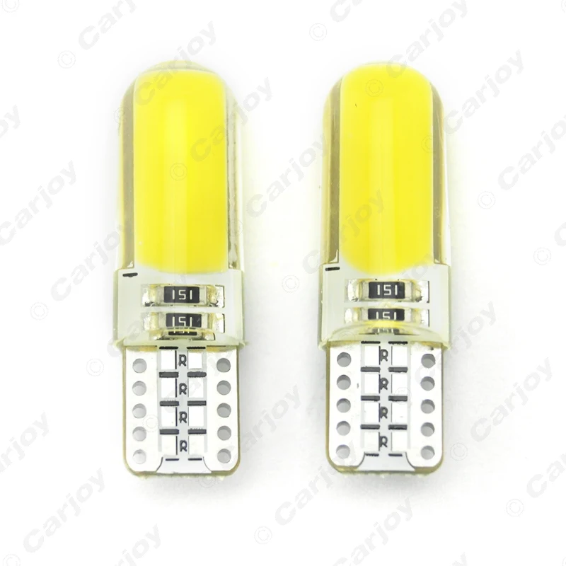 LEEWA 50 шт. Auto T10 194 168 W5W COB 12 чипов Кварцевая Автомобильная светодиодный номерной