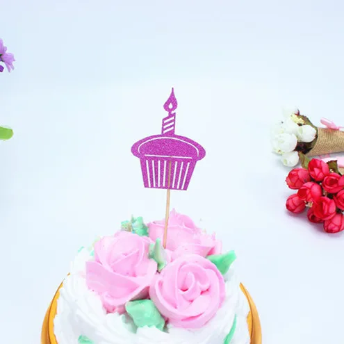 1 шт. Разноцветный флаг для торта на день рождения|flag topper|for weddingdecoration supplies |