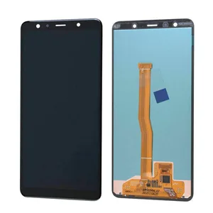 super amoled 6 0 lcd for samsung galaxy a7 2018 lcd display touch screen digitizer assembly for samsung a7 a750 a750f lcd free global shipping