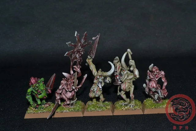 Plaguebearers of Nurgle Command (Classic) 5 моделей из металла|Игровые фигурки и трансформеры| |