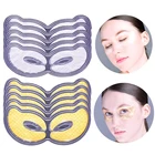 Маска для глаз гидролизованная коллагеновая с золотыми кристаллами, 3 пары, маска против морщин, темных кругов, патчи для глаз с полным покрытием, с экстрактом улитки, Антивозрастная
