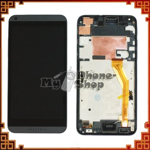 10 шт./лот Одна Sim для HTC Desire 816 ЖК ДИСПЛЕЙ с Сенсорным экран Ассамблея + Рамка Alibaba