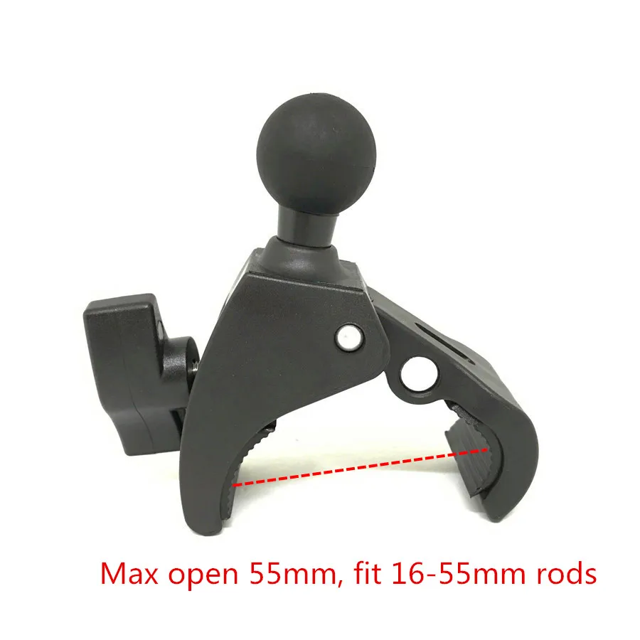 Jadkinsta для Gopro Ram mount SLR 1 дюймов двойной разъем рукоятки и коготь зажим для мотоцикла руль велосипеда рейка база шаровая Головка - Цвет: C