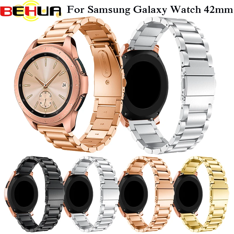 Ремешок из нержавеющей стали 316L для Samsung Galaxy Watch 42 мм металлический браслет Gear Sport