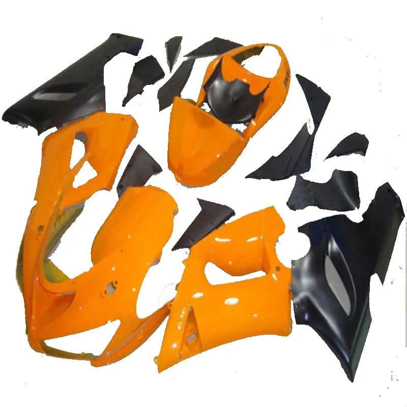

Абсолютно новые обтекатели для мотоцикла 2005 2006 Kawasaki ZX6R 05 06 оранжевые черные комплекты обтекателей Новинка Лидер продаж D