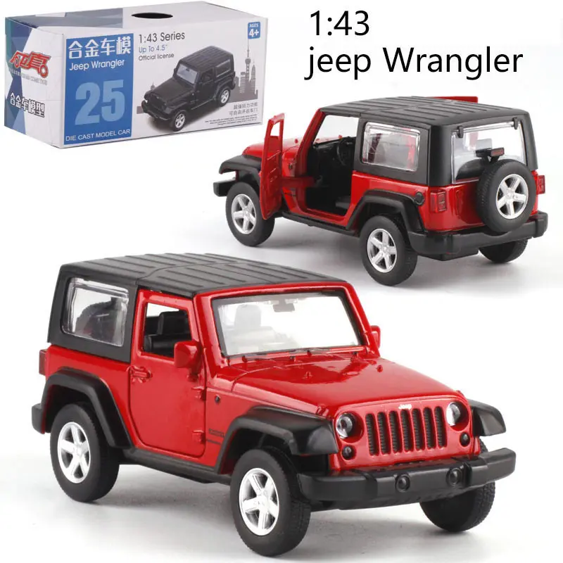 Caipo 1:42 откидной автомобиль Wrangler литая металлическая модель автомобиля для