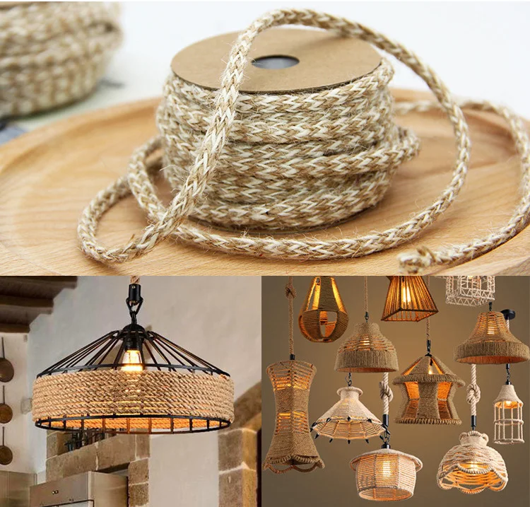 10 м/лот натуральный пеньковый джутовый канат для винтажные Свадебные украшения в