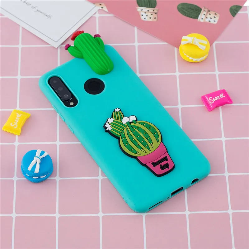 3D Милый Панда Единорог кактус Силиконовый ТПУ чехол для телефона на Coque huawei P Smart Honor 10i Honor 10 Lite чехол для женщин и детей