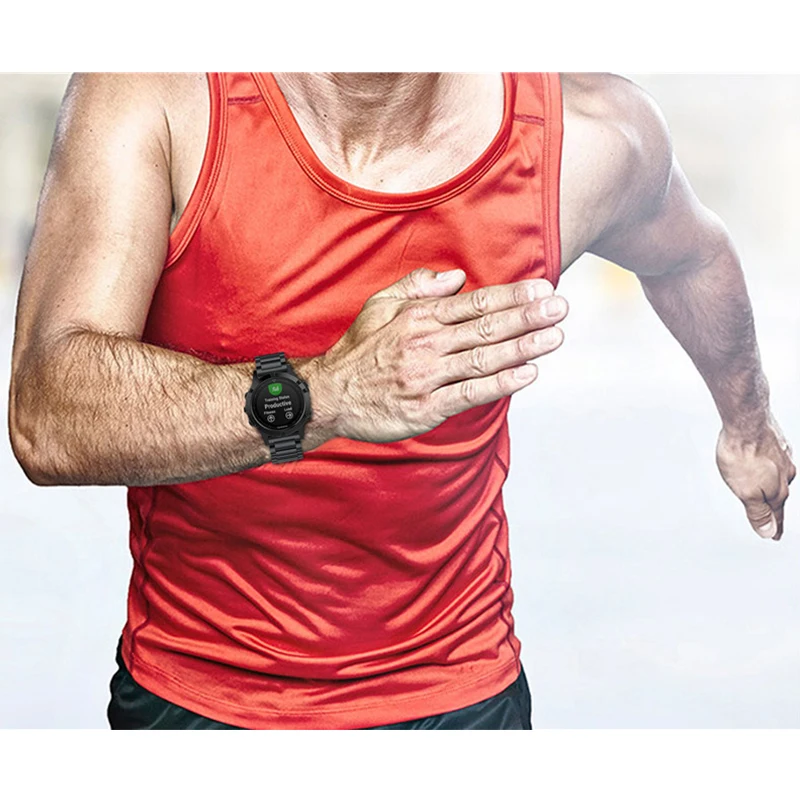 Ремешок из нержавеющей стали для Garmin Fenix 5/5Plus/ 6/Forerunner 935 945/touchs60 22