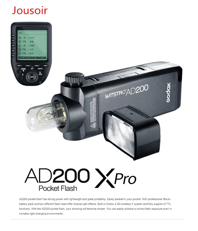 Godox AD200 200Ws TTL GN60 HSS Flash Встроенный 2 4G беспроводной и Xpro C/N/F/S/O передатчик для C N F s