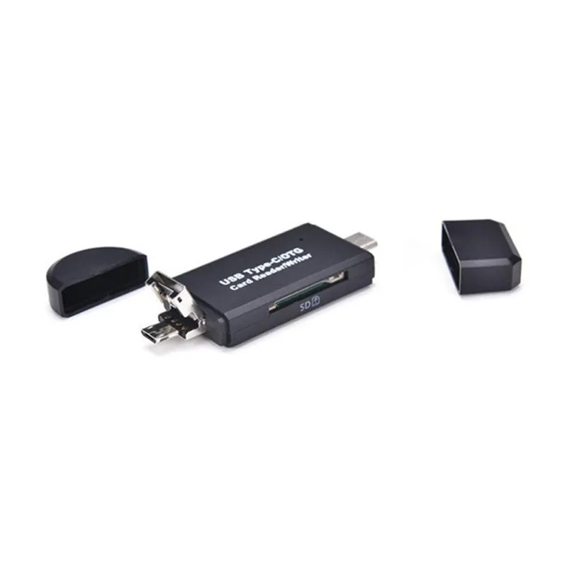 3 в 1 Micro Type-C USB OTG к 2 0 адаптер SD/Micro SD кардридер Стандартный 4 | Компьютеры и офис