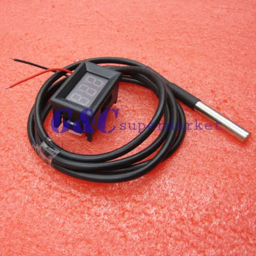 СВЕТОДИОДНЫЙ цифровой измеритель температуры автомобиля термометр-55-125 градусов