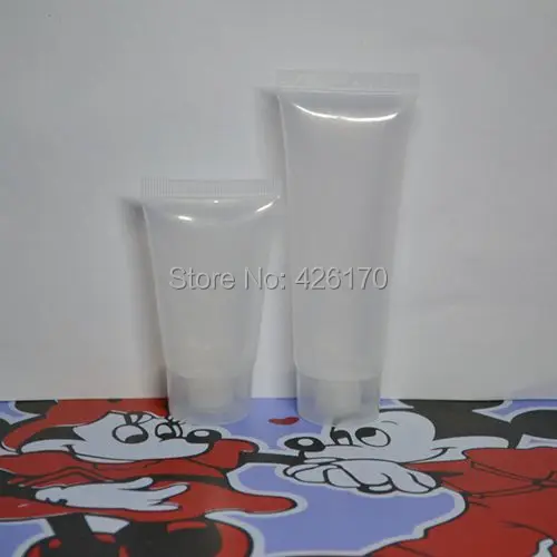 

Free Shipping 50pcs/lot Empty Transparent Cosmetic Tubes 50ML Containers Clear High Grade Fashion Cool tubes Factory Wholesale