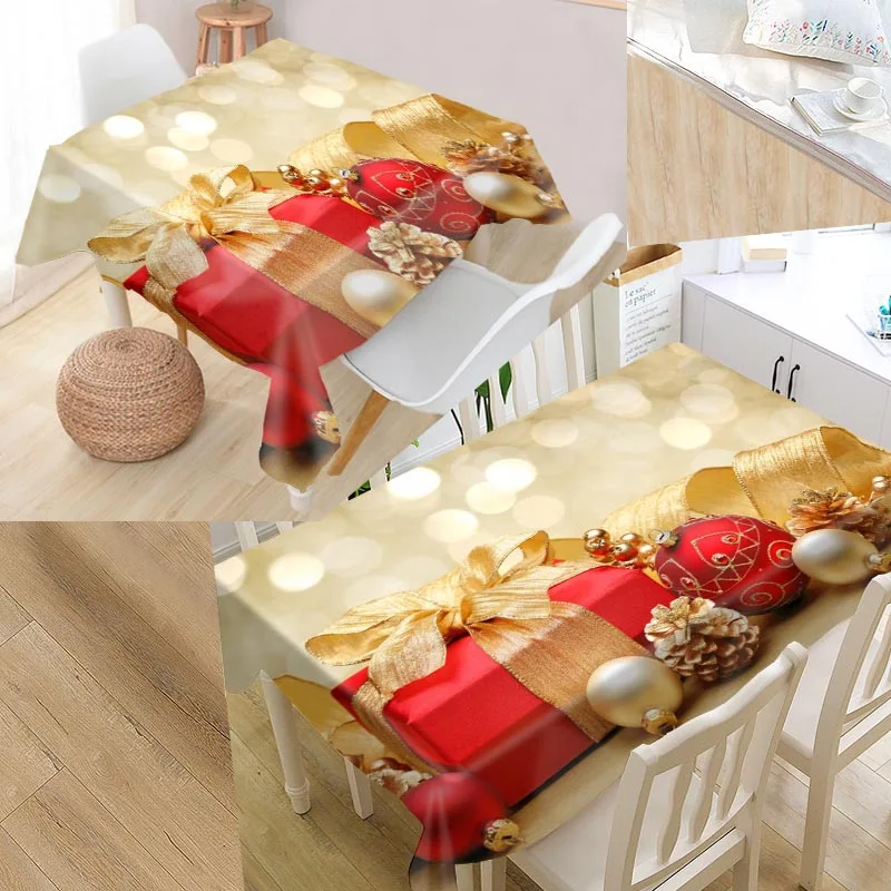 

New Arrival Custom Christmas gifts Tablecloth Waterproof Oilproof Dinner Table Cover Home Textile More Size