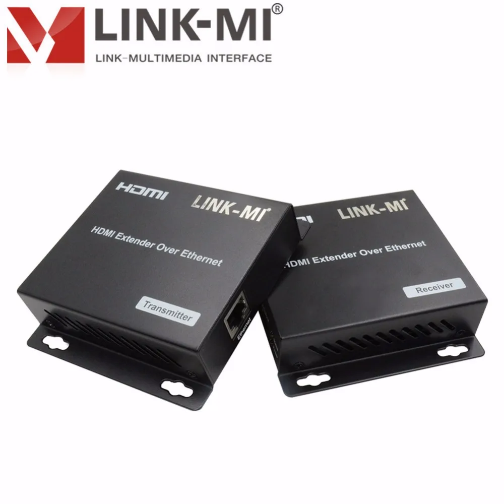 LINK-MI 120m HDMI-удлинитель через IP lan Cat6/6a/7 Ethernet с ИК, 1080p, поддержка одного к нескольким, множество видеоудлинителей