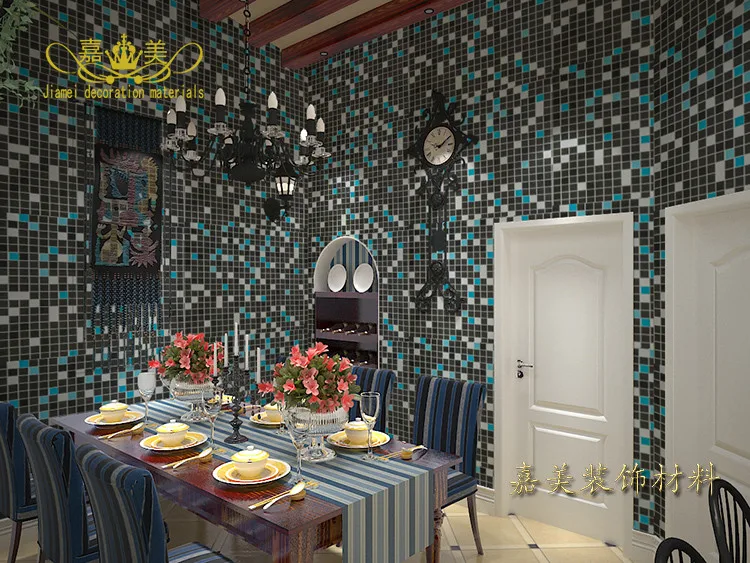 Толстые ПВХ мозаичные самоклеящиеся обои кухонные водонепроницаемые