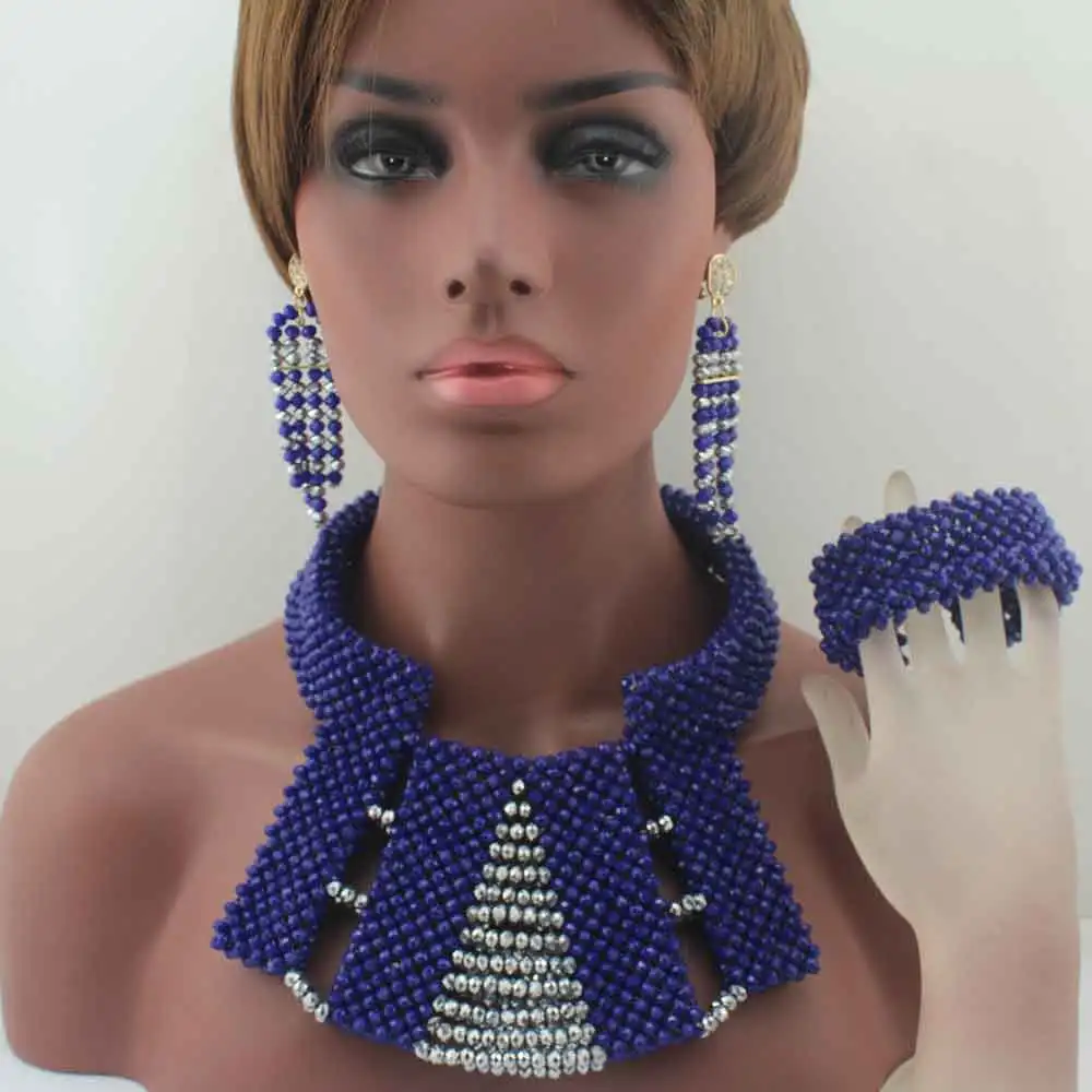 African Beads Jewelry Set Crystal Necklace Nigerian Wedding W13957 | Украшения и аксессуары