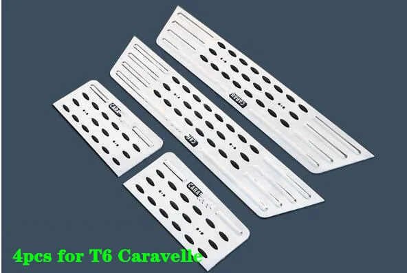 Stainless steel car door sills scuff plate pedal protection with Skid resistant particles for Volkswagen T5/T6 2015-2019 | Автомобили и