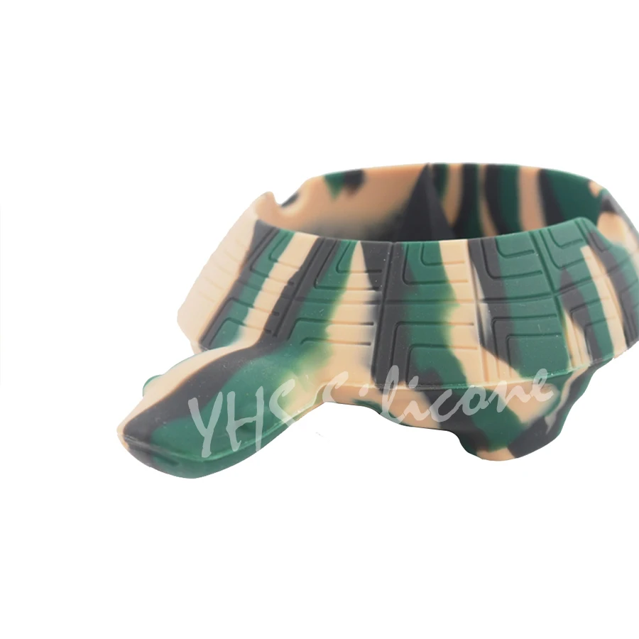 Разноцветная антипригарная силиконовая пепельница в форме черепахи силиконовые