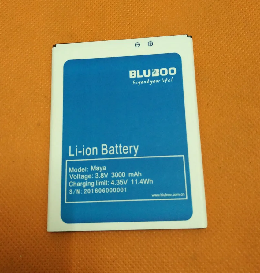 Оригинальный аккумулятор 3000 мАч батарея для смартфона Bluboo Maya MT6580A Quad Core 5 дюймов