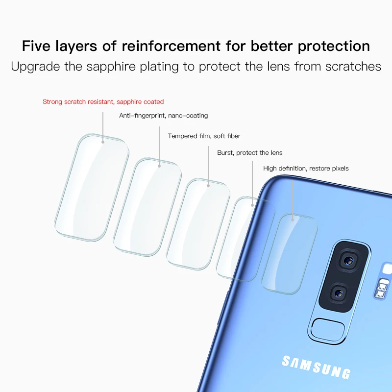 Задняя камера Объектив Закаленное стекло для samsung Galaxy S10 e 5G S9 S8 Plus Note 9 8 Защитная пленка для Galaxy A30 A40 A50 A60 A70