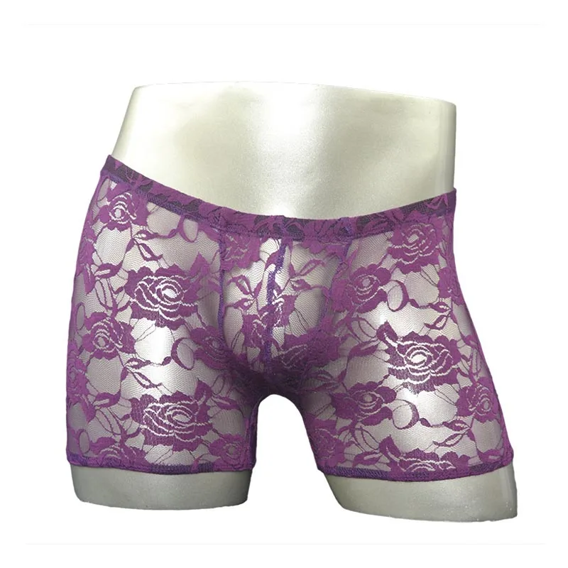 Трусы боксеры мужские кружевные 7 цветов цветов|mens lace lingerie|lingerie men sexysexy lingerie for |