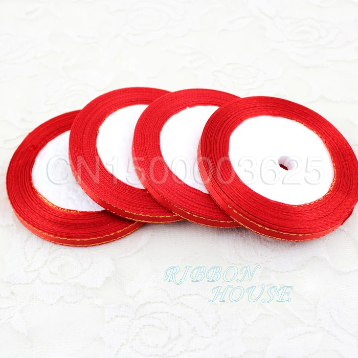 25 ярдов/рулон Красные атласные ленты 1/4 дюйма (6 мм)|ribbon yarn crochet patterns|packaging evaluationribbon