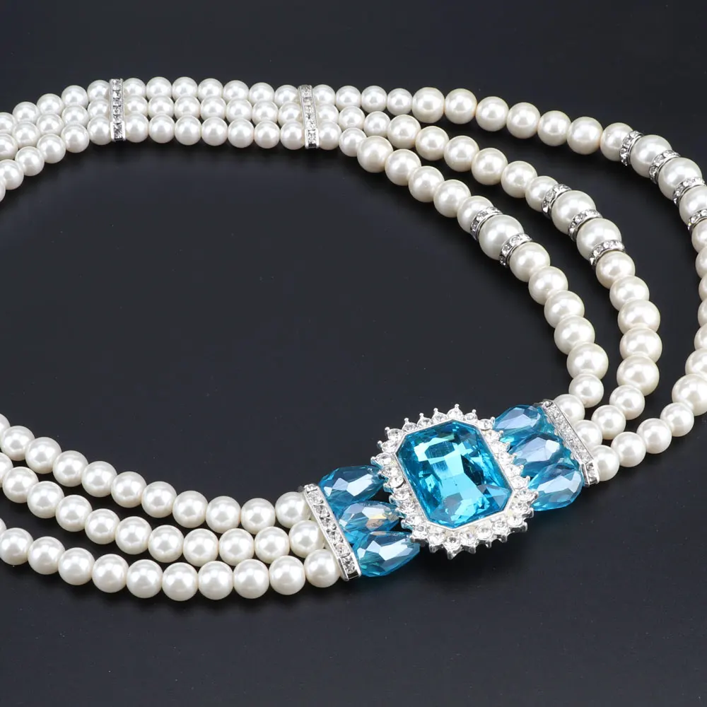 Бренд Реплика индийские жемчужные ювелирные изделия Schmuck набор Дубай подарок свадебный набор ожерелье браслет серьги без минимального заказа