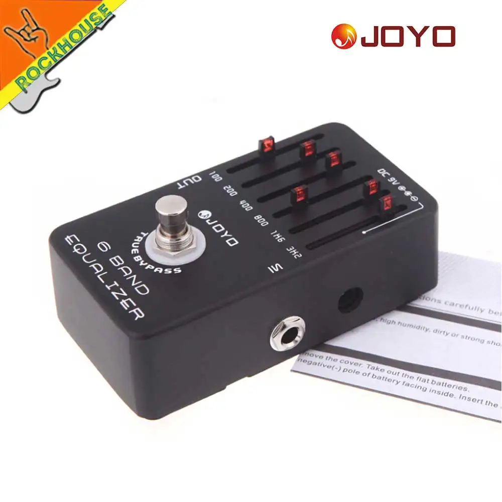 JOYO 6 полос эквалайзер для гитары эквалайзера Гитарные эффекты педаль Stompbox