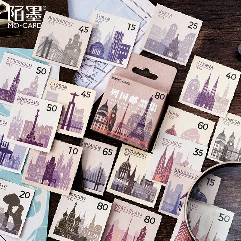 40 шт. наклейки в виде животных для ноутбука чемодана гитары холодильника