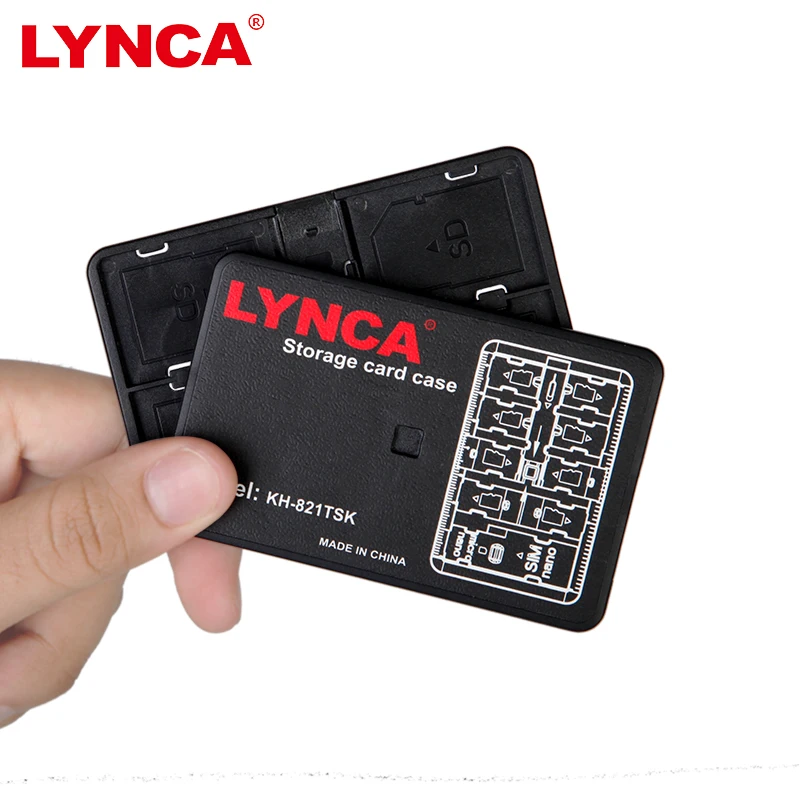 Футляр для хранения карт памяти чехол карты держатель LYNCA размер банковской 4 SD SDHC