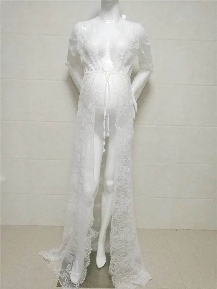 Белое вечернее платье для фотосессии реквизит беременных кружевные платья