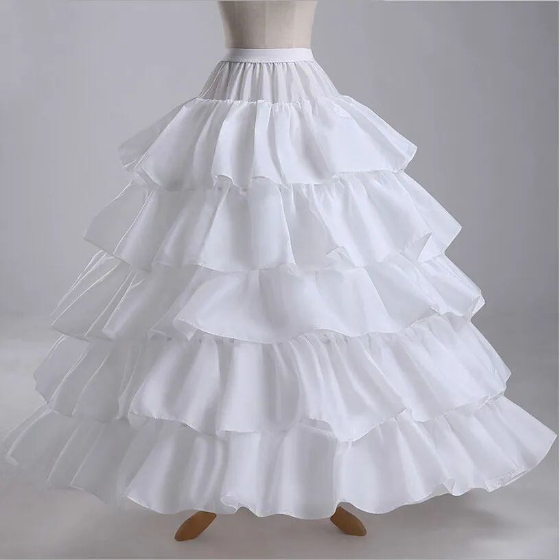 4 Hoops 5 Layers Ball Gown Petticoats Black Petticoat Crinoline Underskirt Big Ruffle Wedding Accessories Tulle Underskirts | Свадьбы и