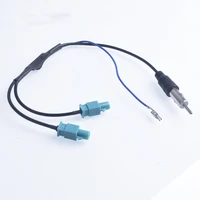 radio adaptor car antenna amplifier audio cable male dual fakra din aerial antenna adaptor for vw for audi