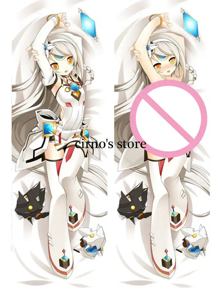 

cirno's Store popular game Elsword anime Characters elesis & rena throw pillow cover body Pillowcase Dakimakura