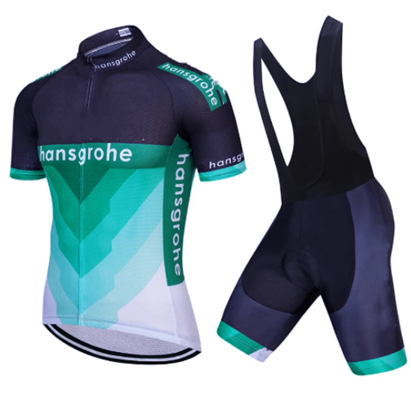 2019 Hansgrohe Летняя мужская велосипедная Джерси с коротким рукавом комплект Maillot