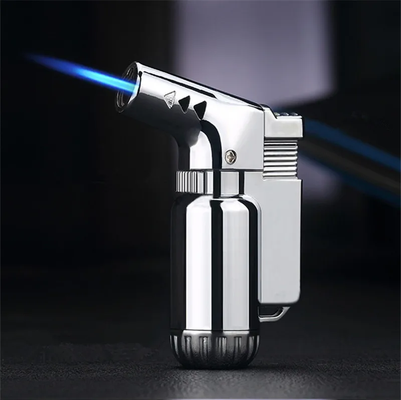 Бутановая струйная ручка Зажигалка сигарная горелка турбинная Зажигалка огнестойкая ветрозащитная распылительная пушка 1300 C без газа аксессуары для сигарет