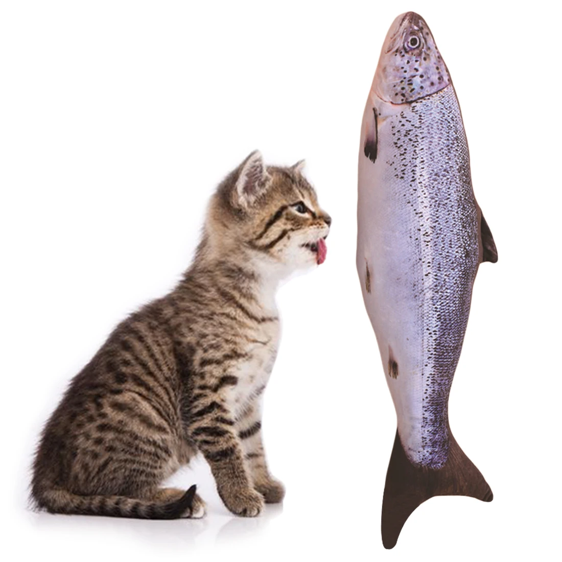 3D креативный питомец, кошка, котенок, жевательные игрушки для кошек, кошачья мята, мягкая Рыбка, интерактивный котенок, продукт для кошек, имитация рыбы, играющая игрушка