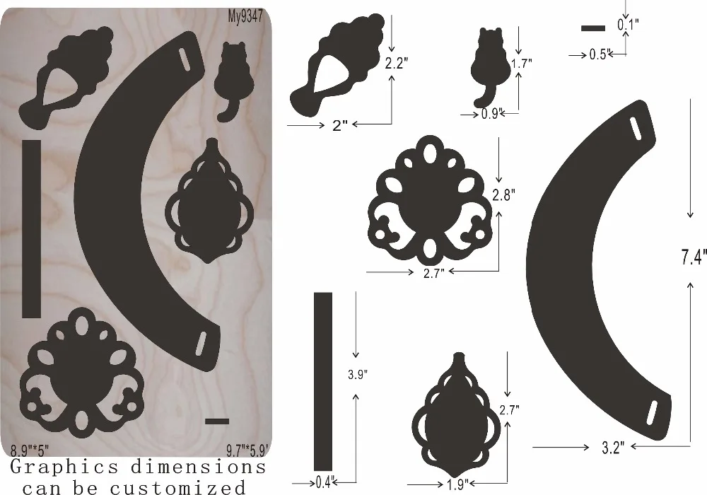

Necklace, earrings Cutting mold DIY New molds for general purpose machines MY9347