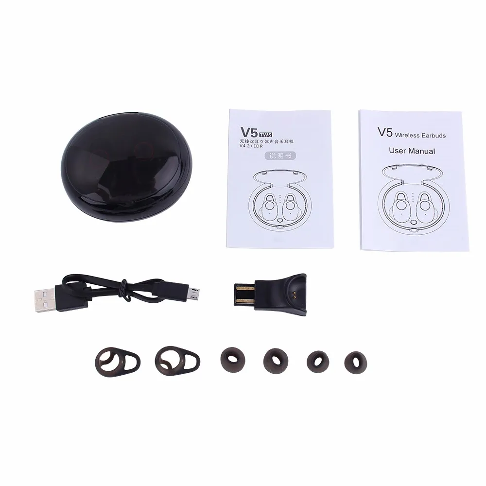 Беспроводной Bluetooth наушники стерео гарнитура Спорт Водонепроницаемый Шум