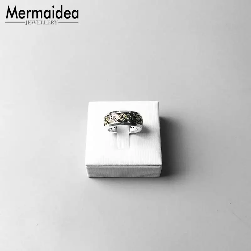 Золото Цвет Любовь Узел обручальные кольца 925 пробы серебро Анель Masculino Модные украшения модный подарок для Для женщин Для мужчин