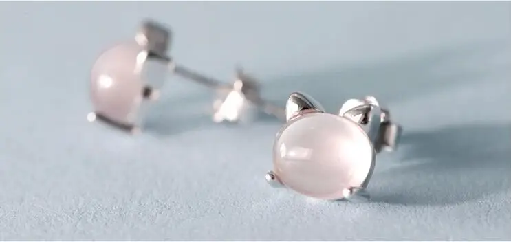 Женские серьги из серебра 925 пробы с милым котом|cat silver earrings|silver earringsearrings for women |