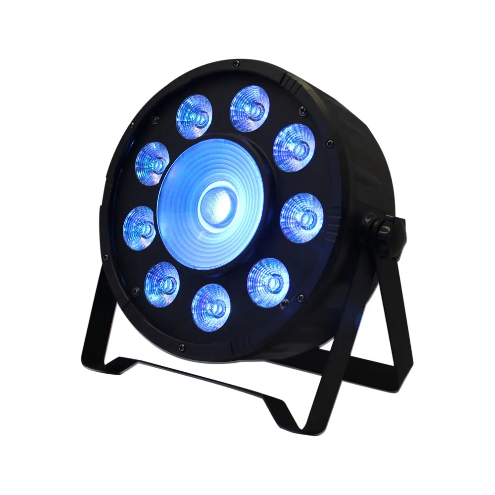 4 шт/RGB 3in1 9X10W светодиодный PAR Светильник + 30W COB прожектор диско светильник s
