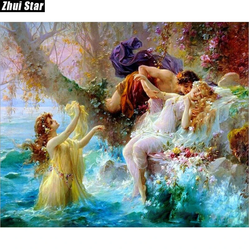 diy diamond painting angel lover cross stitch 3d mosaic embroidery kits picture of stones needlework xsh | Дом и сад