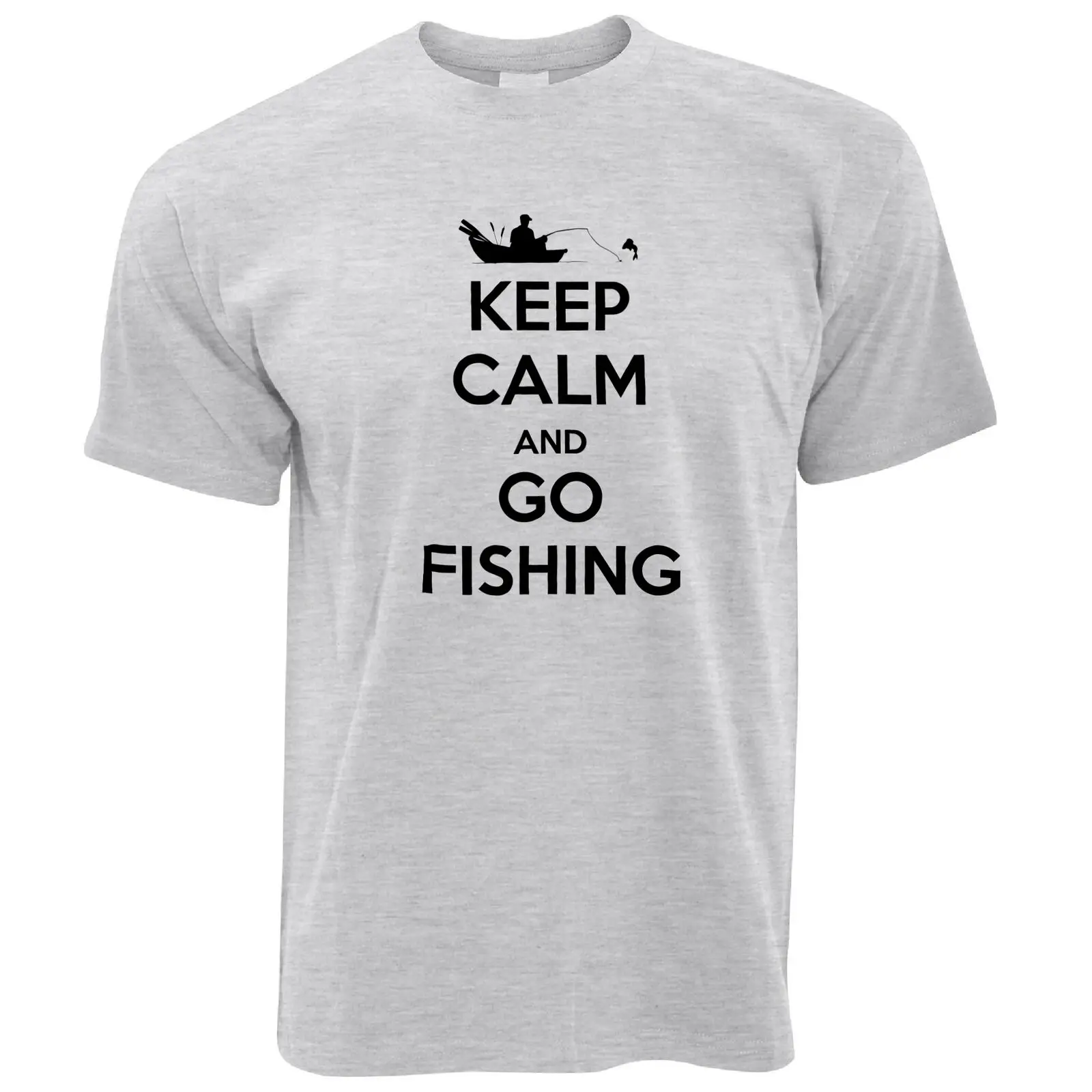 Новинка: футболка в рыбацком стиле с надписью Keep Calm And Go Fishing Sea Ocean | Мужская одежда