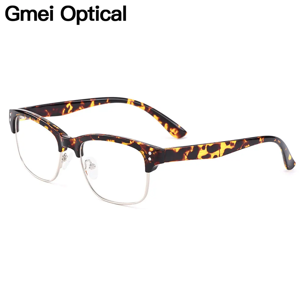 

Gmei Optical Full-Rim Tortoiseshell Women Browline Glasses Frames Prescription Eyeglasses Men Retro Glasses Frame Eyewear H8029