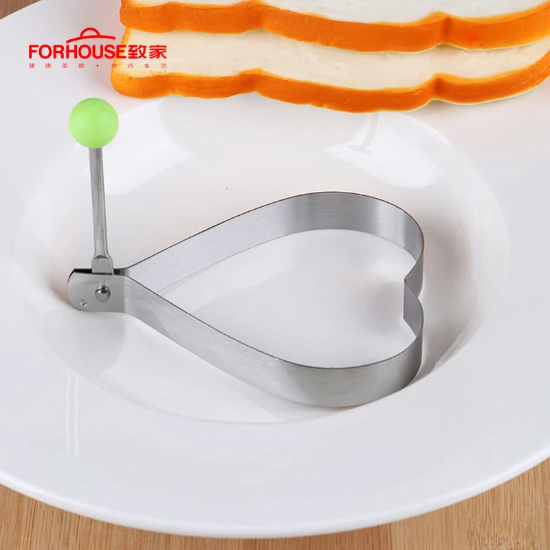 Форма для жарки яиц из нержавеющей стали антипригарная форма в форме сердца