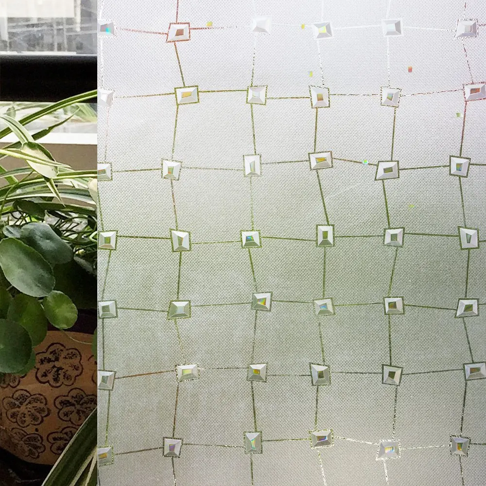 Хлопковые декоративные оконные плёнки для домашнего декора геометрические