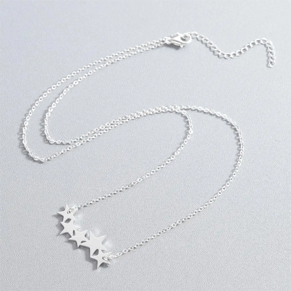 QIMING Bohemia Star Necklace For Women Baby Pentacle Pentagram Gold fashion Pendant Engagement Jewelry | Украшения и аксессуары