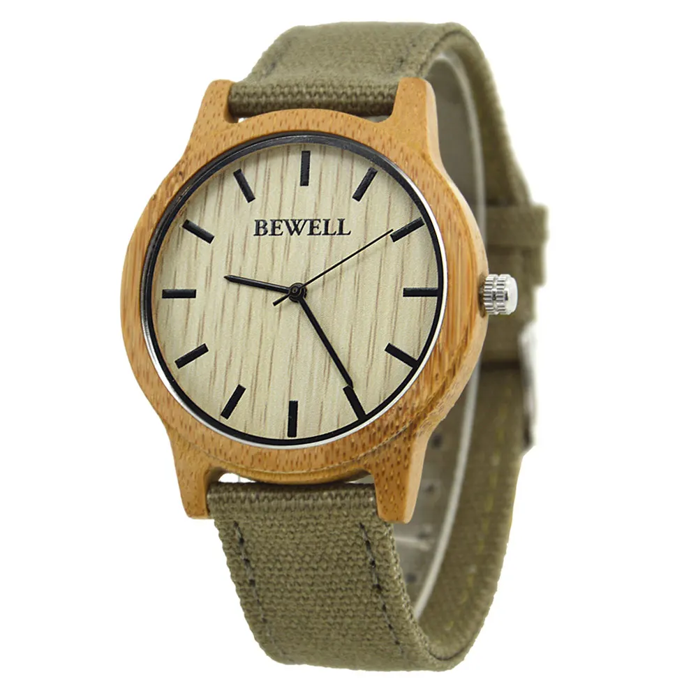bamboo BEWELL clock men watch ladies watch часы мужские наручные часы женские наручные мужские часы лучший бренд роскошь часы браслет горящие товары часы кварцевые мужские 134A - Цвет: bamboo